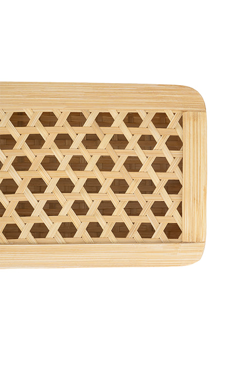 Greenkraftmira Handcrafted Bamboo Rectangular Box - Set Of 3