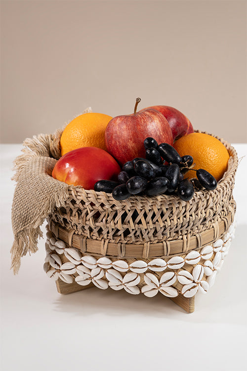 Greenkraftkora Handcrafted Bamboo Basket