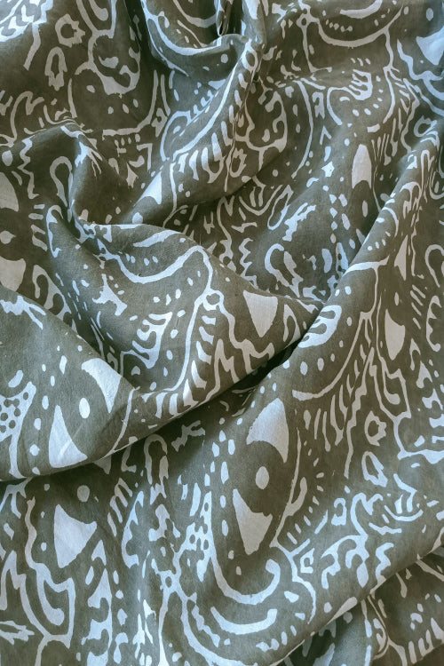 Creative Bee 'ORION' Natural Dye Block Print Cotton Fabric