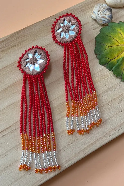 Antarang- Jil-Mil Earrings- Light Brown