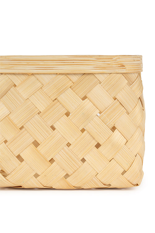 Greenkraftaurea Handcrafted Bamboo Basket - Set Of 2