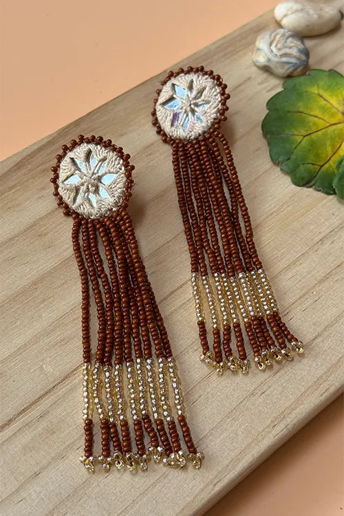 Antarang- Jil-Mil Earrings- Cream