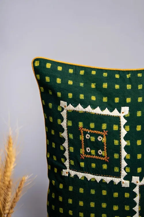Craftroots Block Printed Khidki Cushion Cover