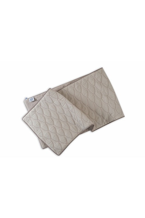 Arcs Cotton Quilted Runner Oat
