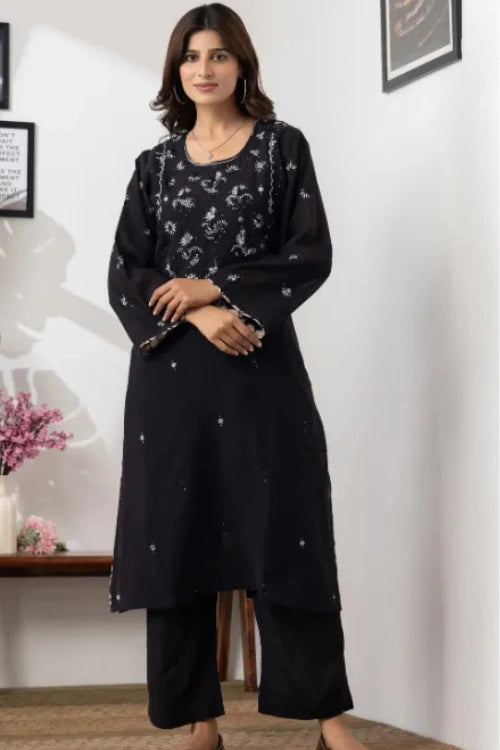 Phae Naina Co-Ord Set In Crinkle Cotton