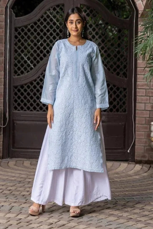 Craftroots Paisley Chikankari Kurta