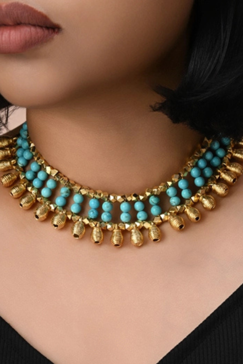 Miharu Ujwala Dhokra Necklace