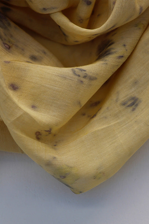 Mulya "MINA" Eco Printed Cotton Silk Yardage