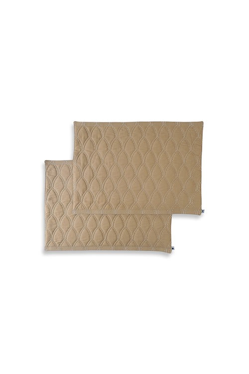 Dome Quilted Table Mats Sand