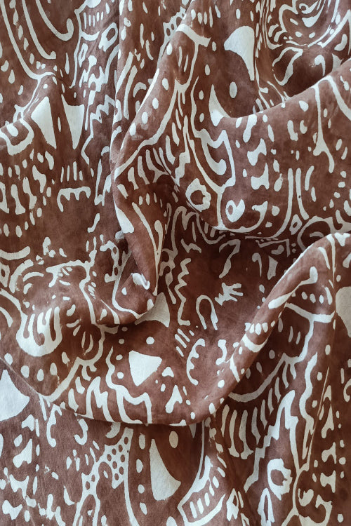 Creative Bee 'CASEY' Natural Dye Block Print Cotton Fabric