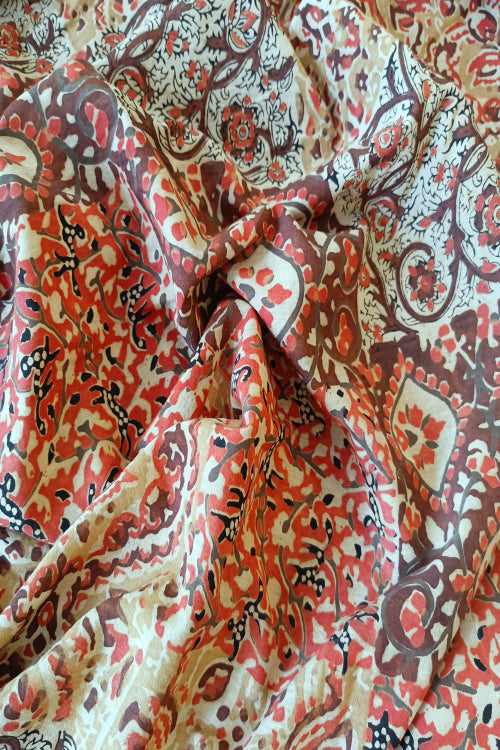 Craetive Bee 'FAYE' Natural Dye Hand Block Printed Multi-Patch Cotton Fabric