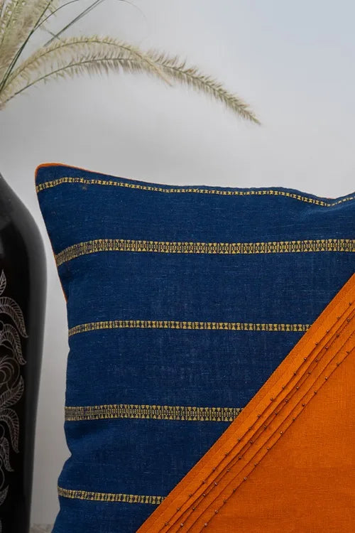 Craftroots Two Tone Bhujodi Cushion Cover