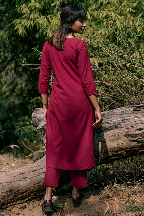Okhai 'Endless' Pure Cotton Kurta Pant Set