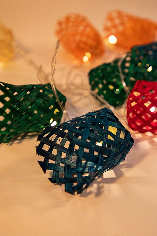 Greenkraft Multicoloured Vine Handcrafted bamboo String Light