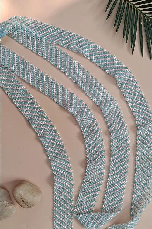 Antarang- Bead Work- Radhika Ambari Gulabi Haar [Long Nekpiece]