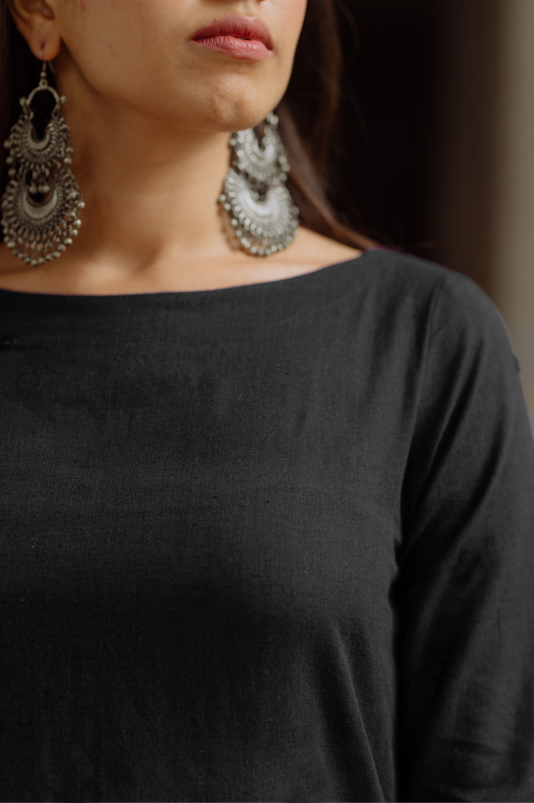Okhai 'Raven' Pure Cotton Kurta Pant Set