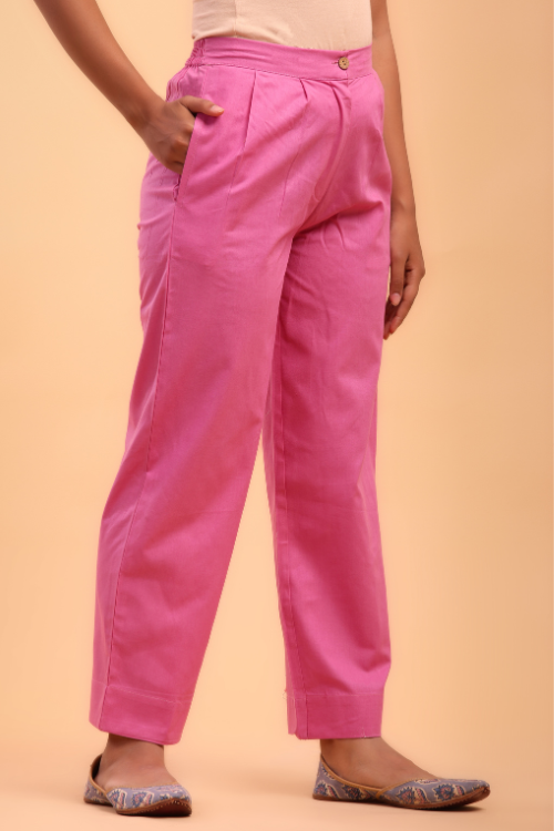 Pink Straight Pant