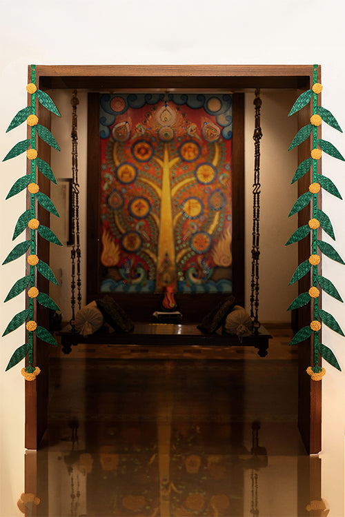 Greenkraft Shubh Handcrafted Bamboo Hanging - Set Of 2