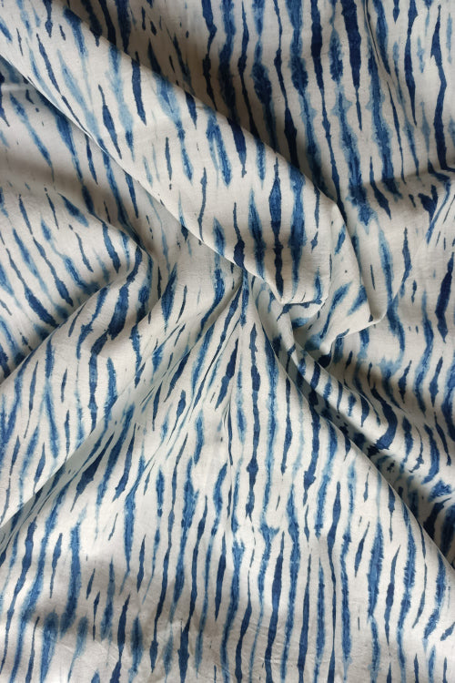 Creative Bee 'JOVIE' Natural Dye Shibori Silk x Cotton Fabric