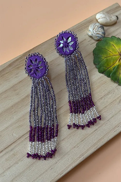 Antarang- Jil-Mil Earrings- Violet