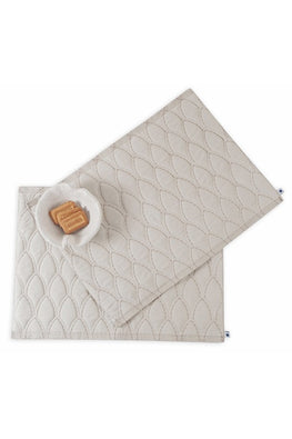 Dome Quilted Table Mats Oat