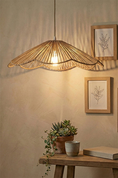 Greenkraft Petal Handcrafted Banana Bark Lampshade