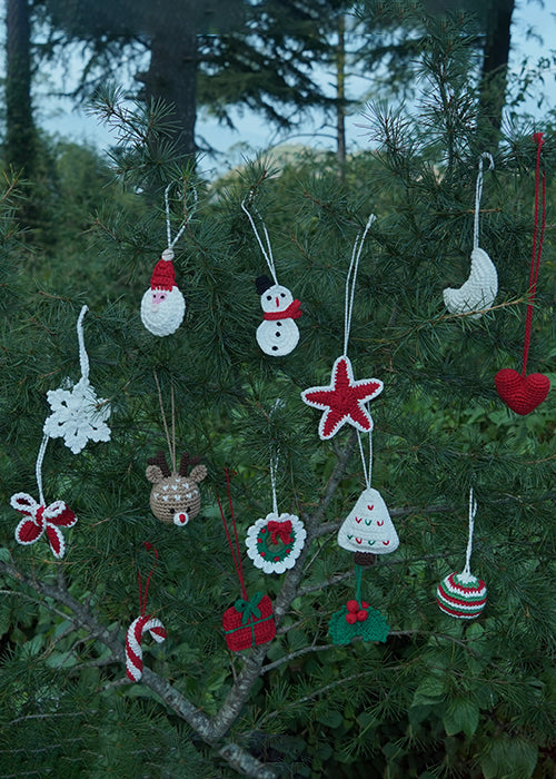 Himalayan Blooms Complete Handmade Christmas Ornament Set of 14 |