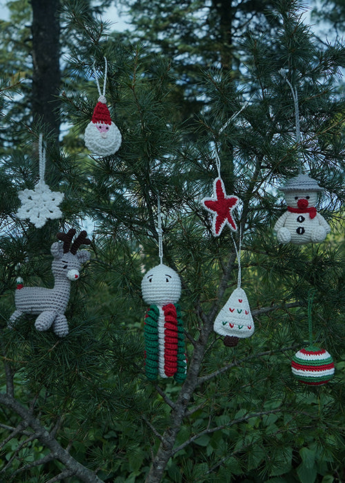 Himalayan Blooms Premium Handmade Crochet Christmas Ornaments – Set of 8