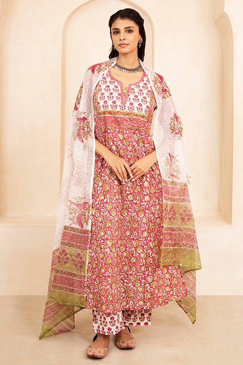 Shuddhi Rani Pink 3 Piece Set