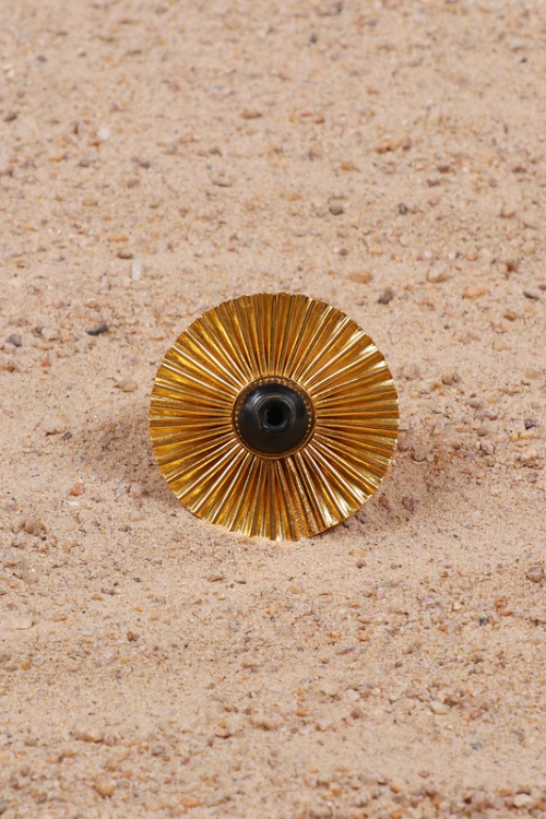 'Kabbish 'Bhavai-Full Kali Ring' Black Pottery, Terracotta, Rings'
