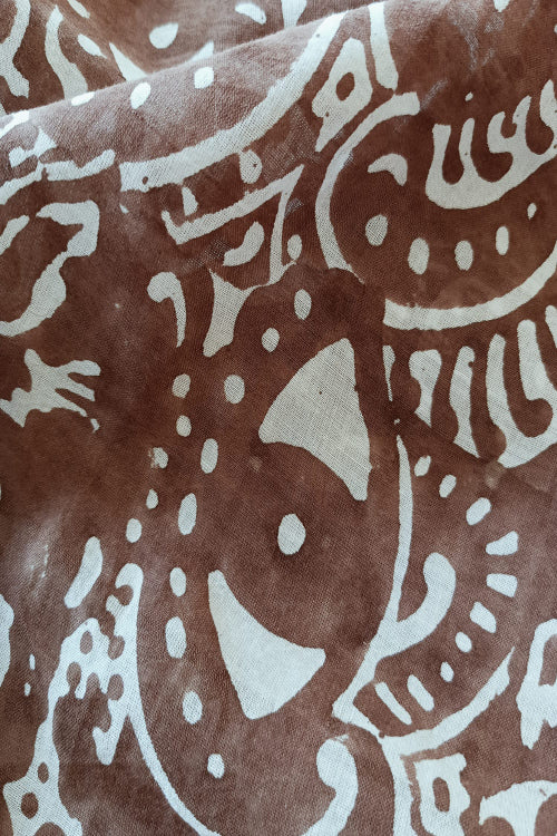 Creative Bee 'CASEY' Natural Dye Block Print Cotton Fabric
