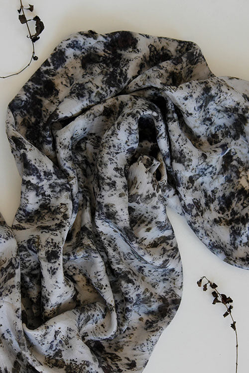 Mulya "KAKLI" Eco Printed Habutai Silk Yardage