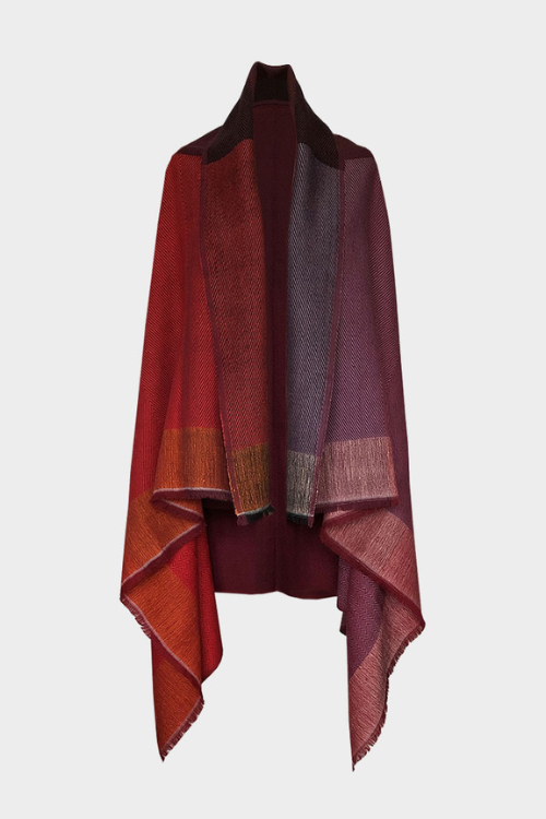 Fifth Origins Versatile Handwoven Cape/ Poncho Infinity Merlot