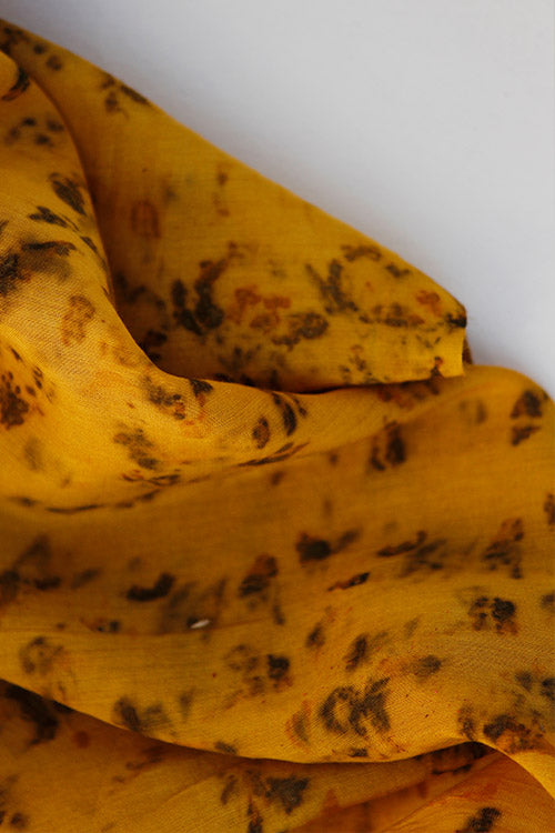 Mulya "PISHI" Eco Printed Cotton Silk Yardage