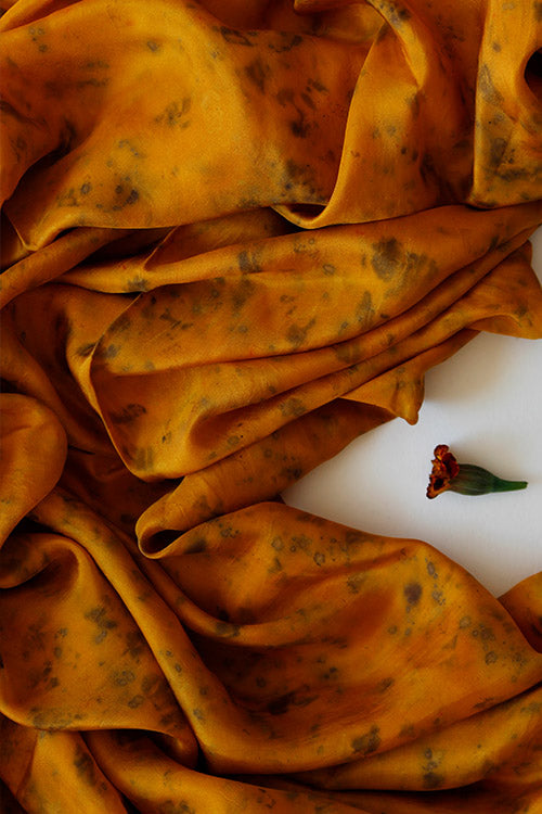 Mulya "MATI" Eco Printed Habutai Silk Yardage
