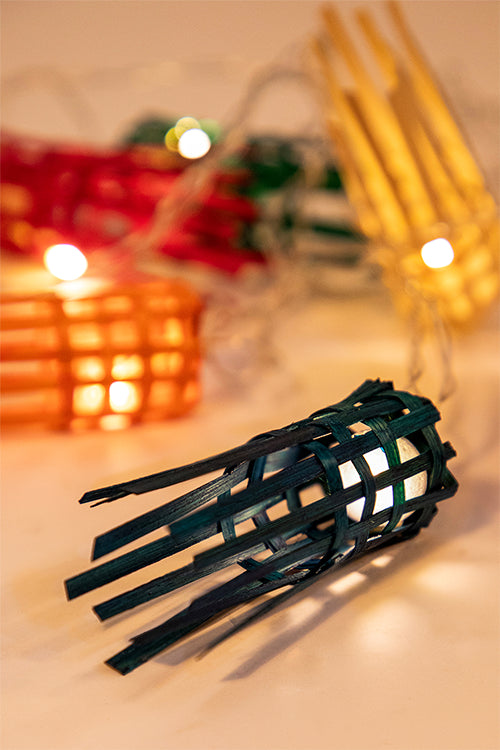 Greenkraft Multicoloured Frill Handcrafted bamboo String Light