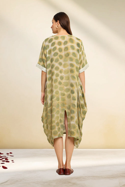 Bageeya "Basant"  Handwoven Slub Cotton Dress