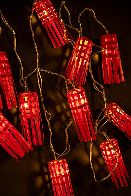 Greenkraft Frill Handcrafted bamboo String Light