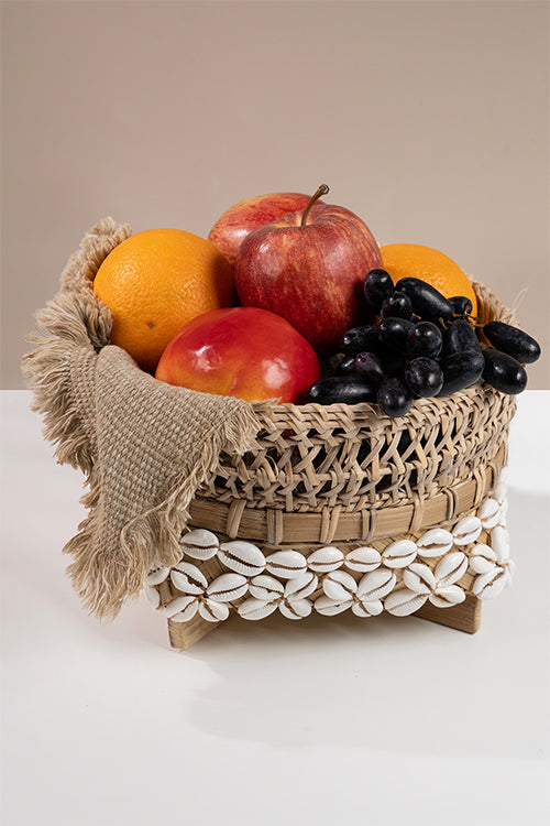 Greenkraftkora Handcrafted Bamboo Basket