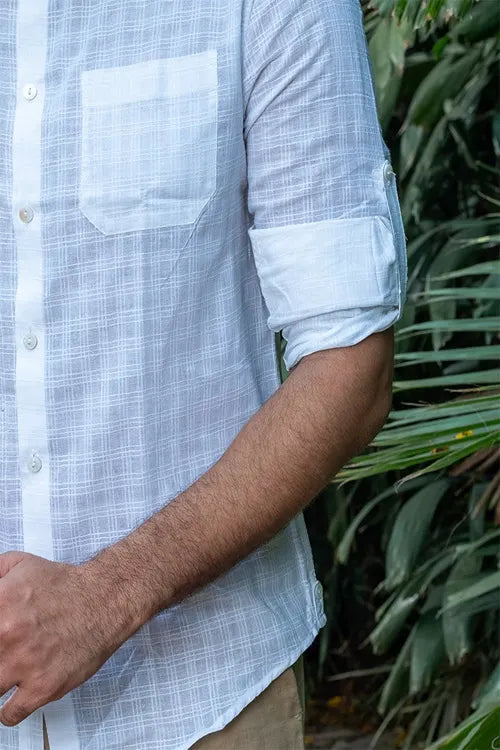 Craftroots Checkered Handwoven Cotton Shirt