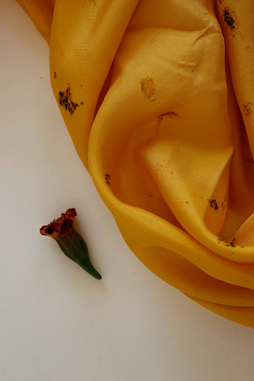 Mulya "GOTI" Eco Printed Habutai Silk Yardage