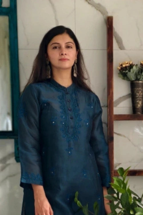 Phae Prisha Co_Ord Set In Teal Green