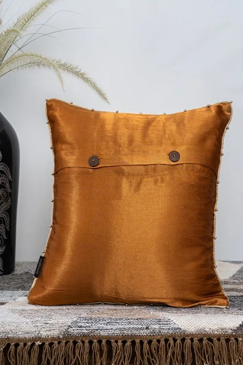 Craftroots Artisans' Crafted Gaji Silk Cushion Cover
