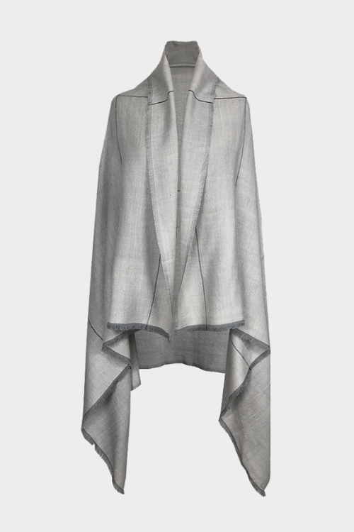 Fifth Origins Versatile Handwoven Cape/ Poncho Infinity Silver