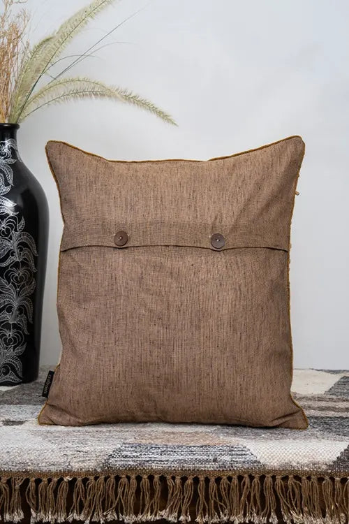 Craftroots Silk Handmade Chording Cushion Cover