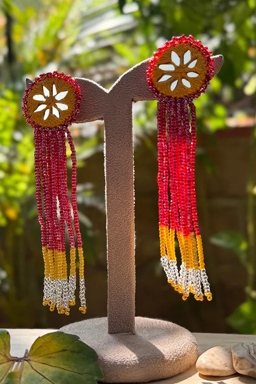 Antarang- Jil-Mil Earrings- Yellow