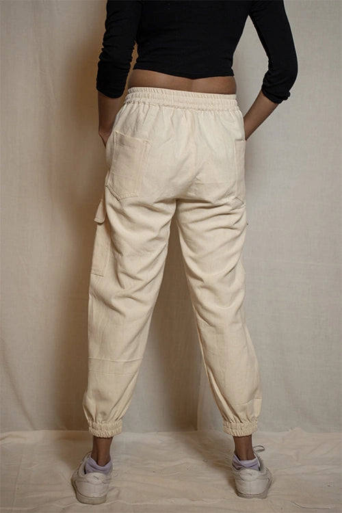 Moralfibre Cargo Pants In High Quality Skin Friendly Processed Handspun