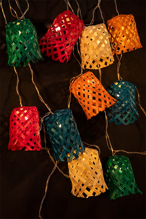 Greenkraft Multicoloured Vine Handcrafted bamboo String Light