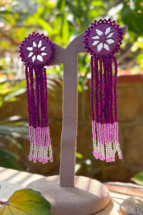 Antarang- Jil-Mil Earrings- Purple