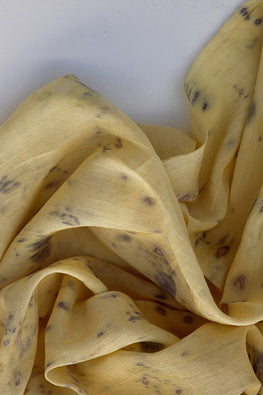Mulya "MINA" Eco Printed Cotton Silk Yardage